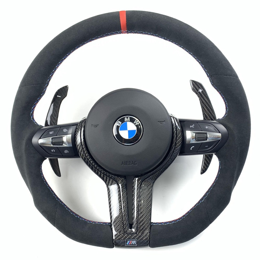 BMW F series Alcantara w/ Carbon fiber details steering wheel