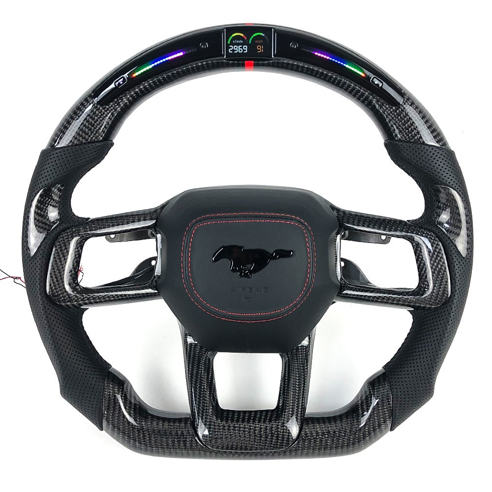 Dark Horse LED Carbon fiber Steering wheel