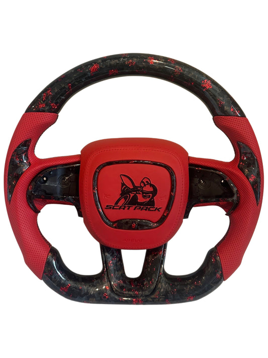 Dodge Scat Pack/RT Challenger and Charger carbon fiber steering wheel