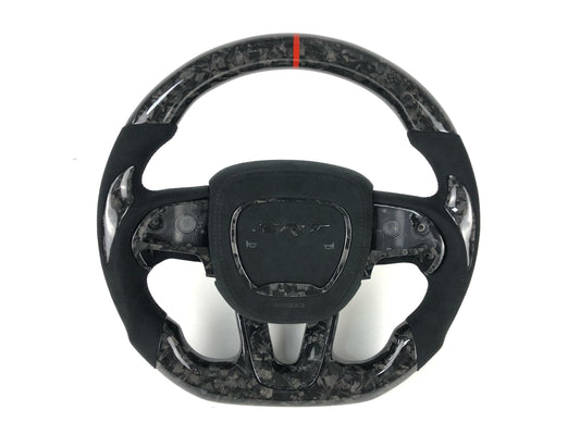 Dodge Charger/Challenger forged carbon fiber w/ alcantara leather steering wheel