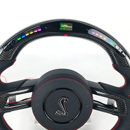Shelby Style LED Carbon fiber Steering wheel