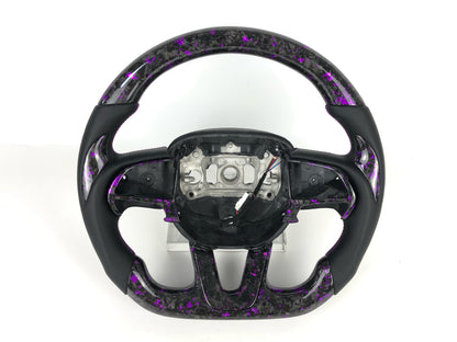 Dodge Charger/Challenger Forged Carbon fiber SRT w/ purple flakes steering wheel