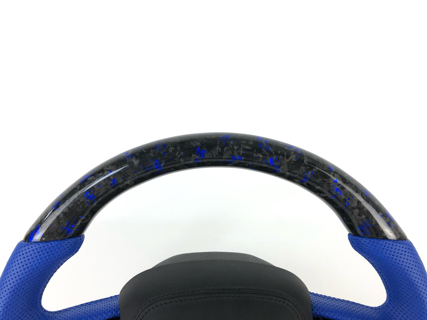 Scat pack Forged carbon fiber steering wheel w/ blue flakes