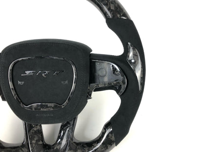 Dodge Charger/Challenger forged carbon fiber w/ alcantara leather steering wheel