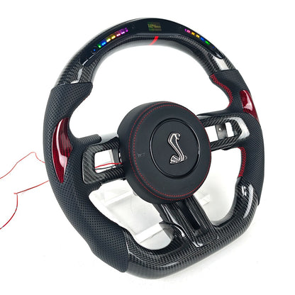 Shelby Style LED Carbon fiber Steering wheel