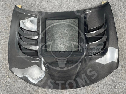 CMST Tuning V3 Clearview Glass Hood for Dodge Charger 2015-2023 Carbon Fiber