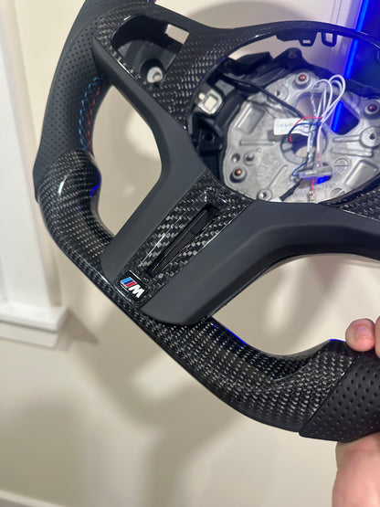BMW G Series LED Carbon fiber steering wheel
