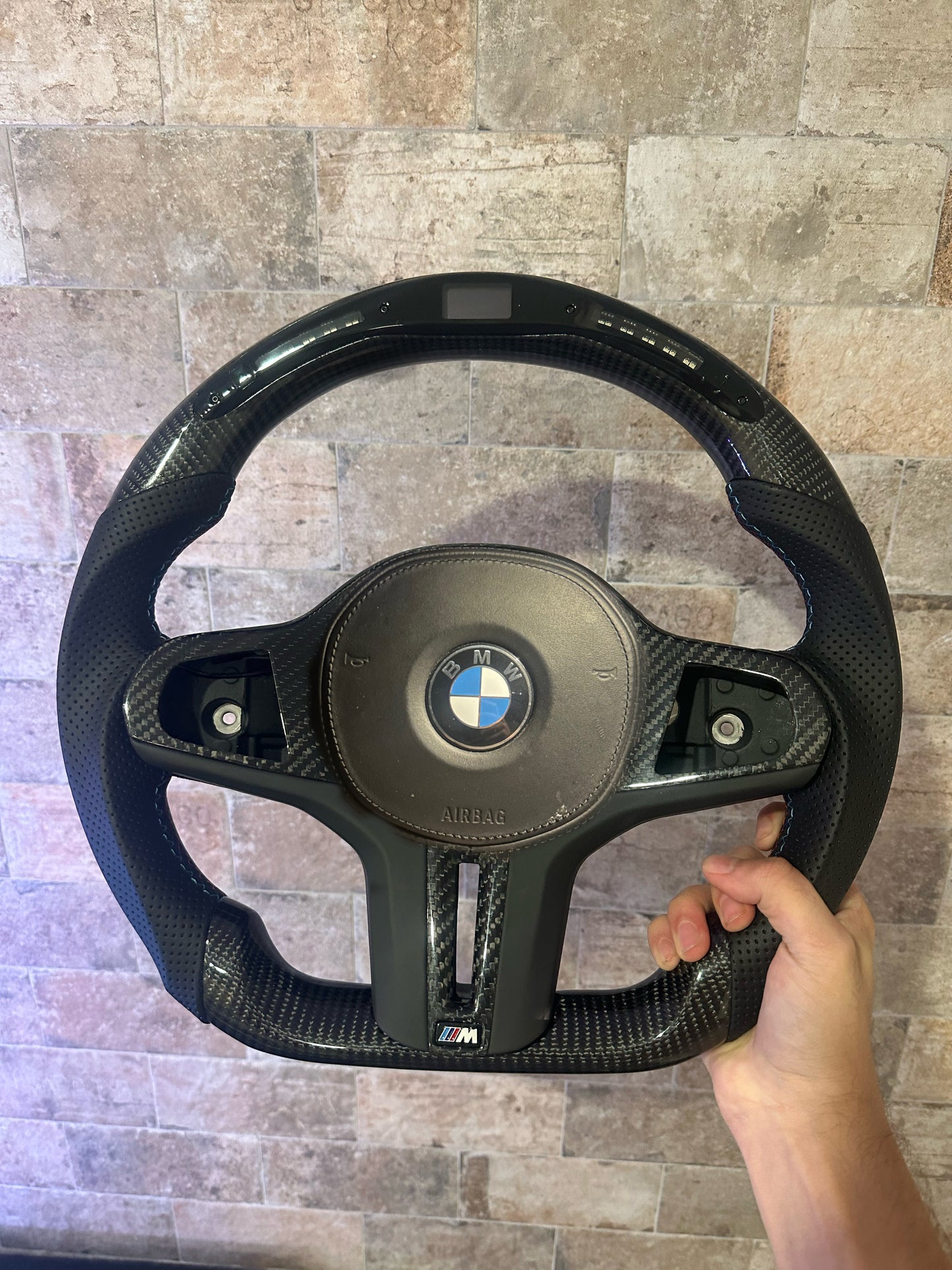 BMW G Series LED Carbon fiber steering wheel