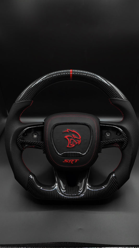 Dodge Charger/ Challenger 2015-2024 Carbon fiber steering wheel